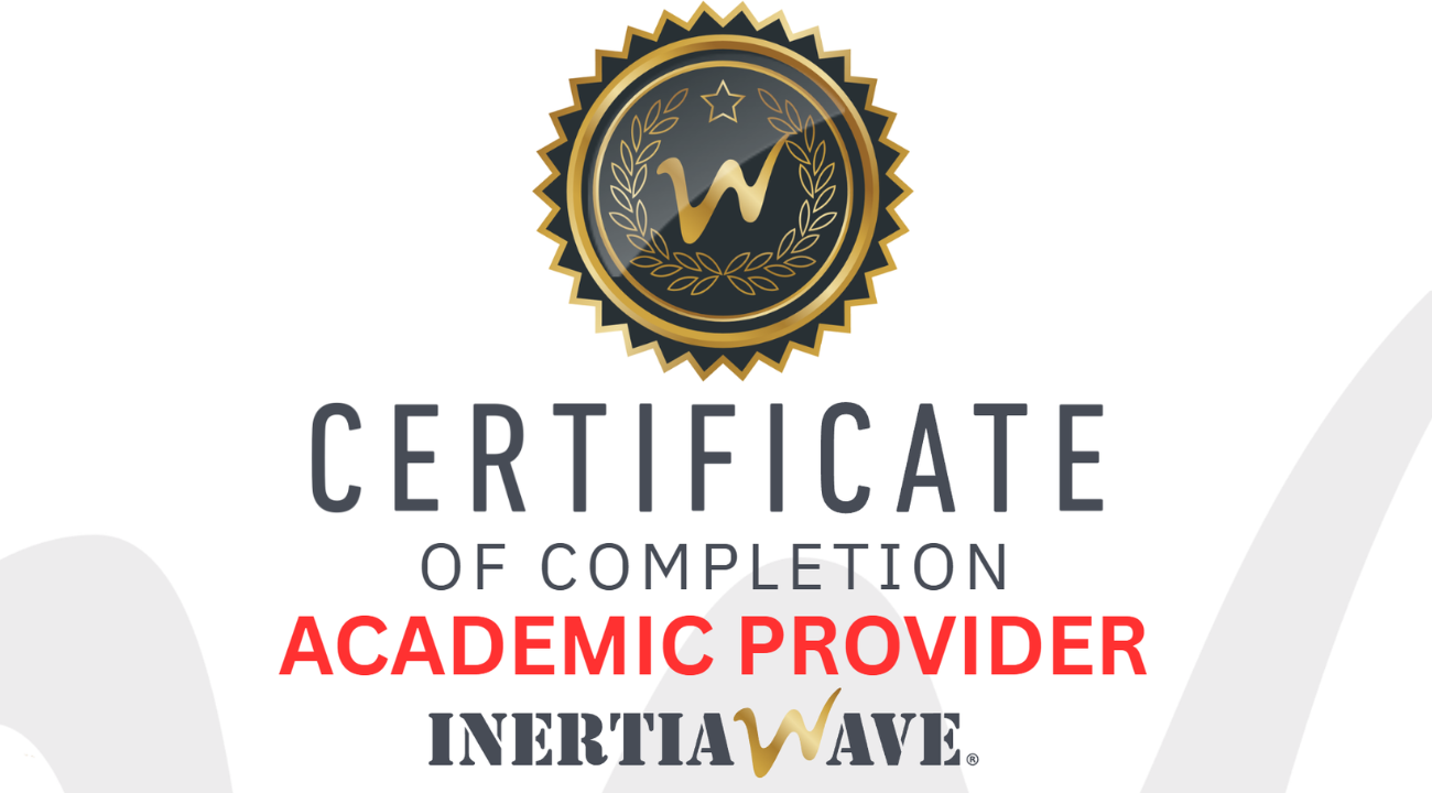 Inertia Wave Academic Provider Certificate